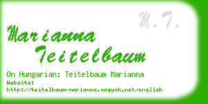 marianna teitelbaum business card